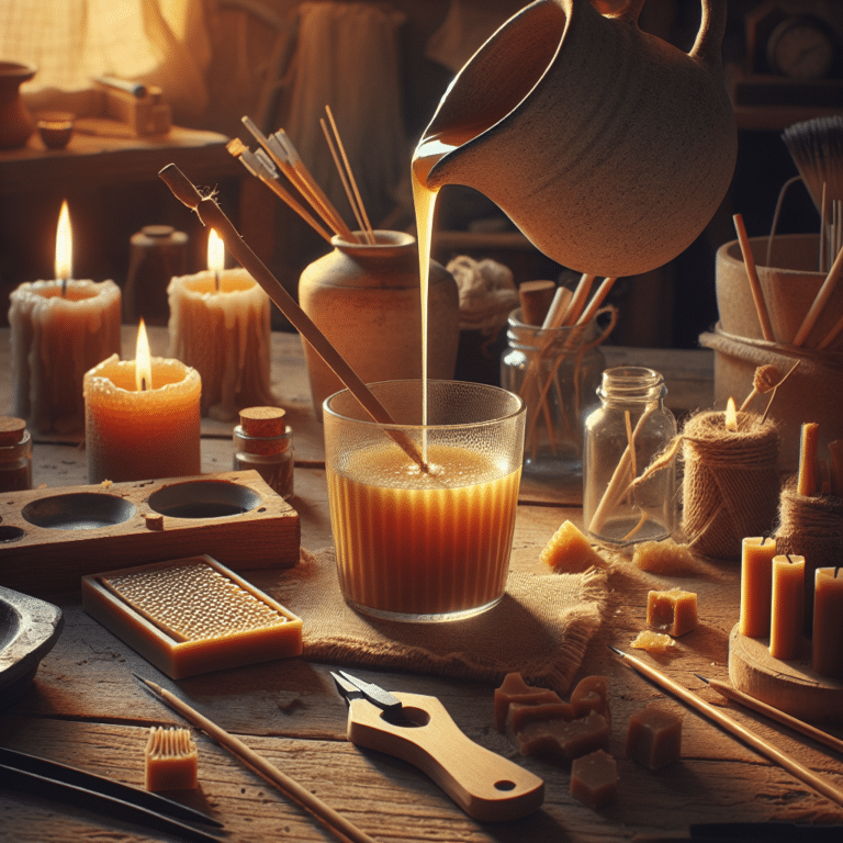 Making Natural Candles From Beeswax