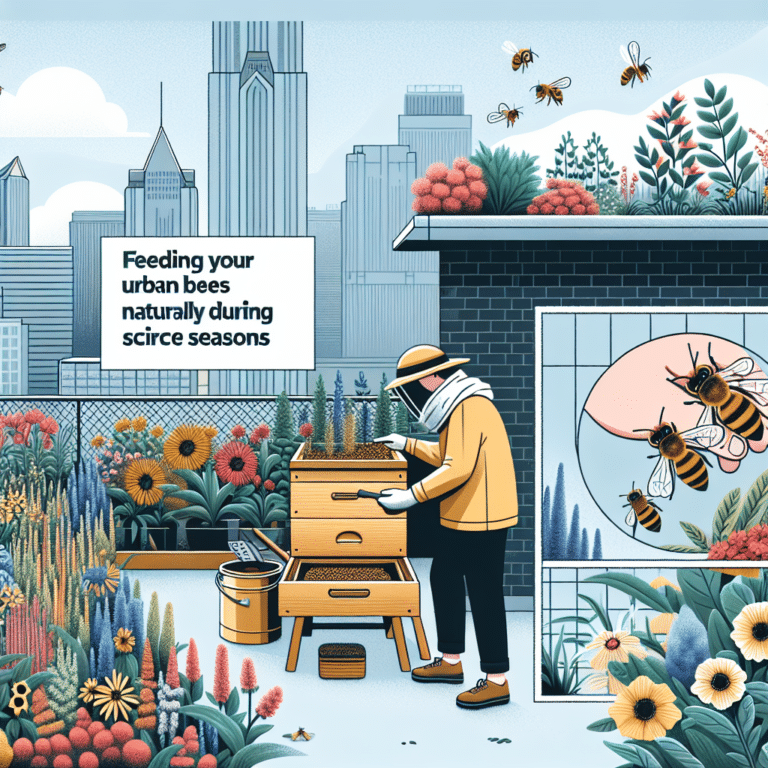 Feeding Your Urban Bees Naturally During Scarce Seasons